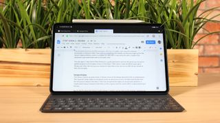 Android-nettbrettet Huawei MatePad Pro med tastatur.