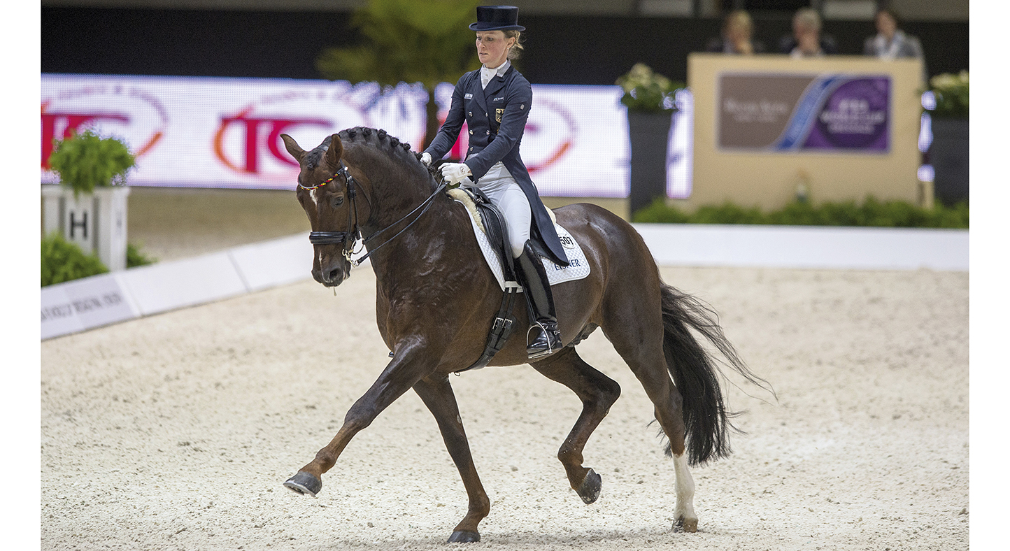 Helen Langehanenberg (GER)&amp;amp;Damon Hill NRW - Reem Acra FEI World Cup Dressage Finals - Grand Prix - Eurexpo, Lyon, France - 19 April 2014