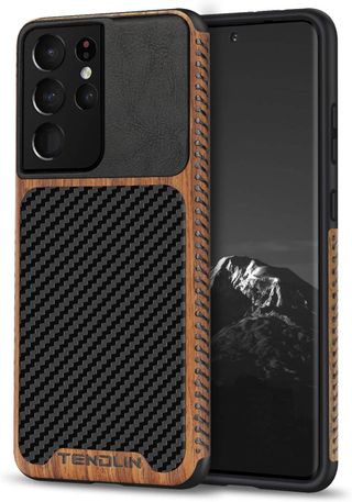 Tendlin Leather Hybrid Case Galaxy S21 Ultra