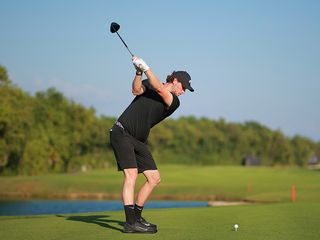 Thomas Pieters shoulder turn in the backswing with driver