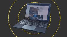 The Microsoft Surface pro 11 on the ITPro background