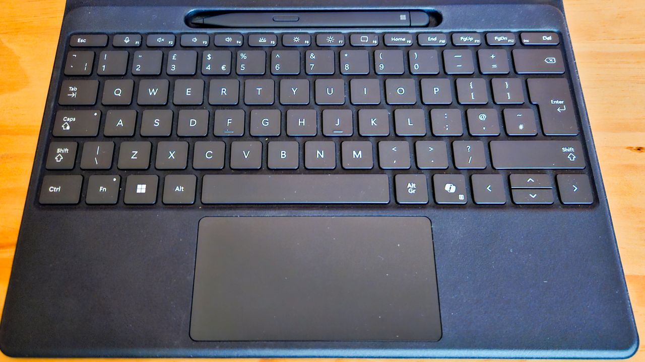 Microsoft surface pro 11 on a table (Keyboard)