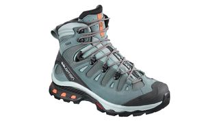 Light blue Salomon Quest 4D 3 GTX walking boots