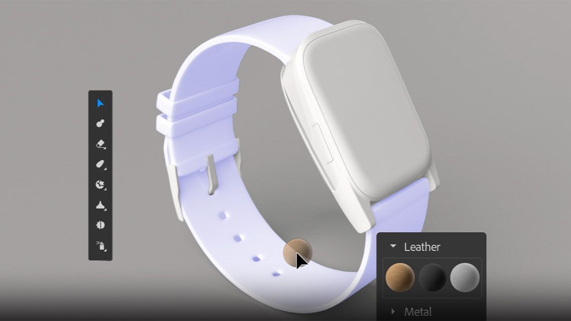 Adobe Firefly explained; a 3d render of a watch