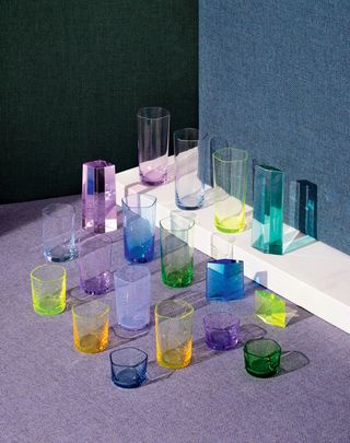 OAO Works 31.3 Polygon glassware and Margrethe Odgaard Re-wool fabric