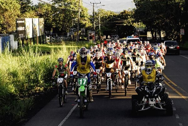 The peloton rolls out for stage 2
