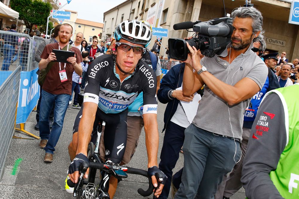 Rigoberto Uran (Etixx - Quick-Step) lost more time on stage 9 of the Giro d'Italia