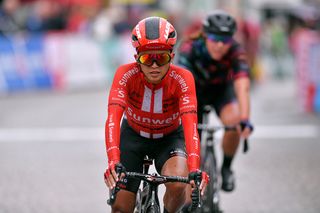 Coryn Rivera (Sunweb) crashed at Ladies Tour of Norway