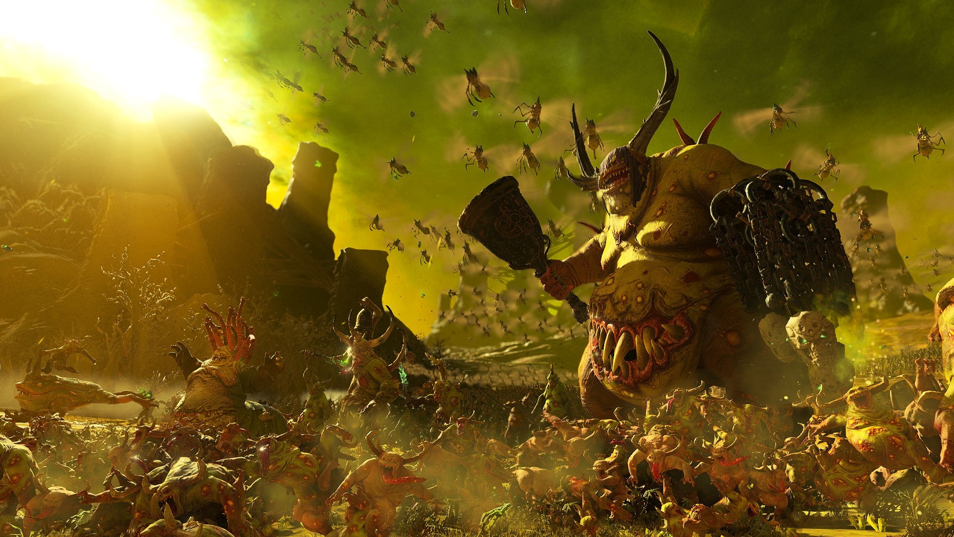 Total War: Warhammer 3 unusual locations - Great Unclean One