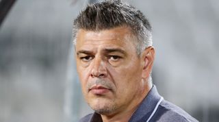 BELGRADE, SERBIA - AUGUST 09: head coach Savo Milosevic of FK Partizan looks on prior to the Serbian Super League match between FK Partizan and Javor Matis at Partizan Stadium on August 9, 2020 in Belgrade, Serbia. (Photo by Srdjan Stevanovic/Getty Images)
