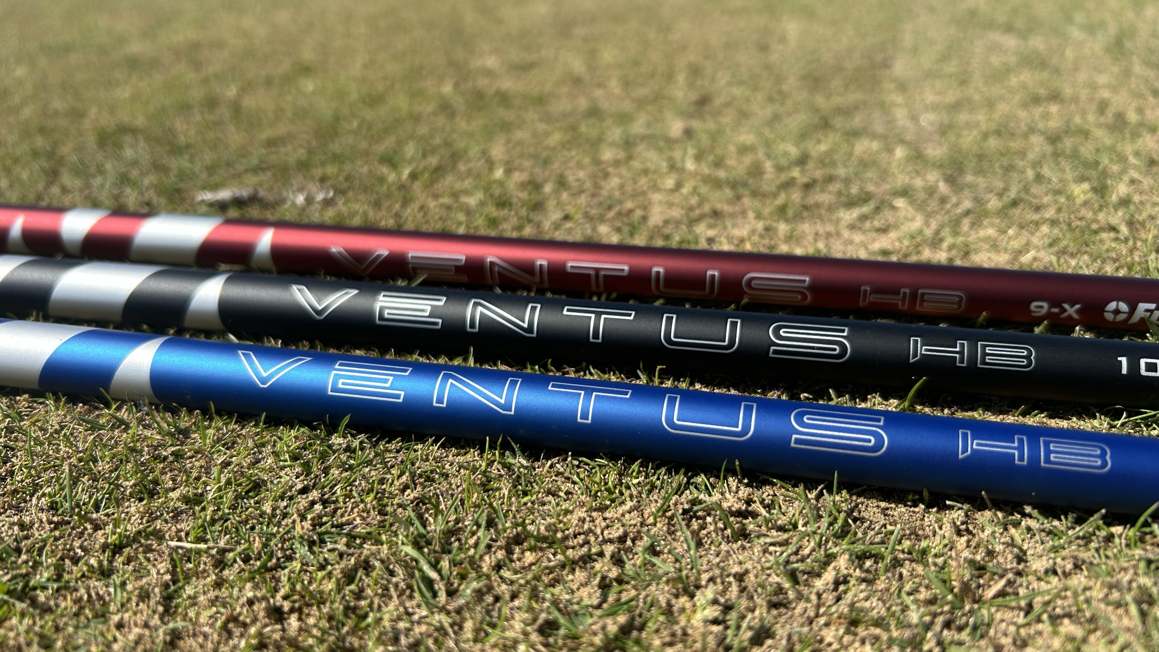 Photo of the Fujikura Ventus Velocore+ Hybrid Shafts together