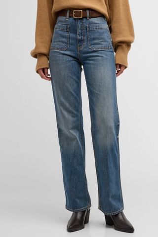 Jane Straight-Leg Denim Jeans