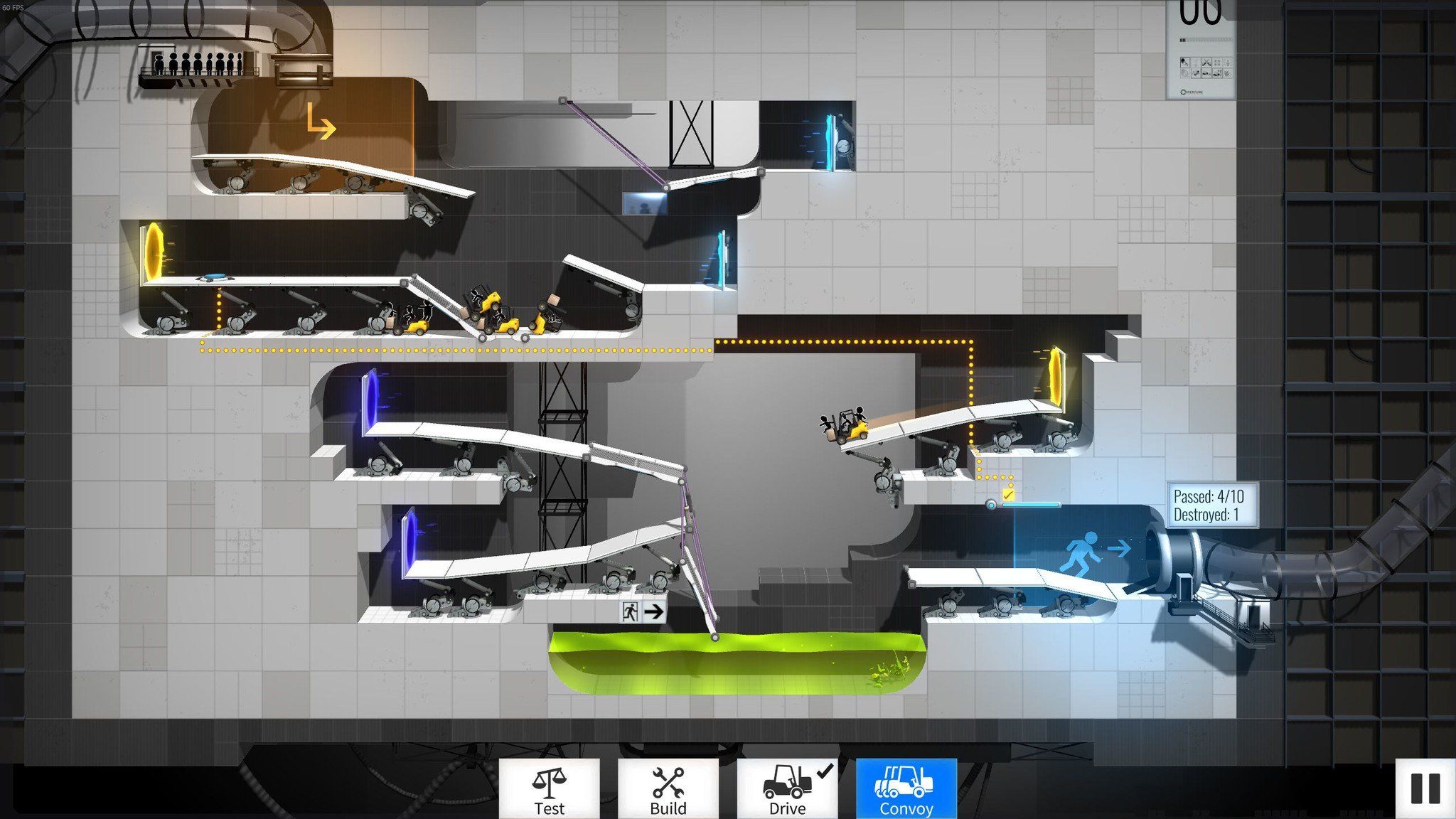 Bridge Constructor Portal review: A clever mashup of puzzles and ...