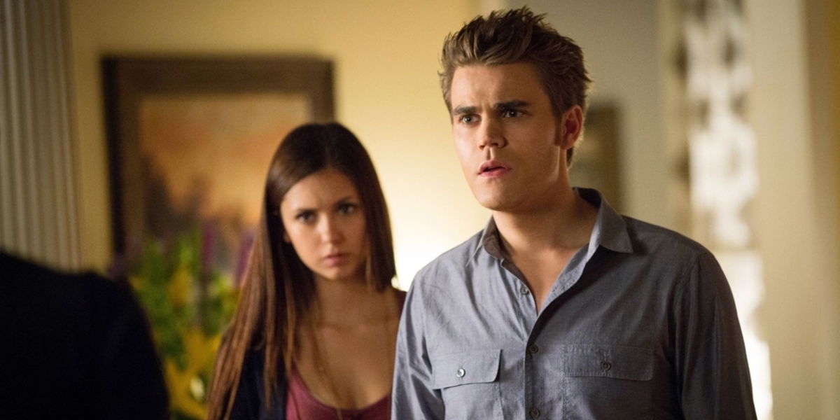 The Vampire Diaries Elena Gilbert Nina Dobrev Stefan Salvatore Paul Wesley The CW