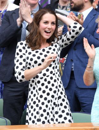 Kate Middleton's Wimbledon dress with oversized polka dots