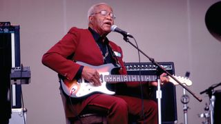 Pops Staples onstage at the Chicago Blues Festival, June 8, 1986.