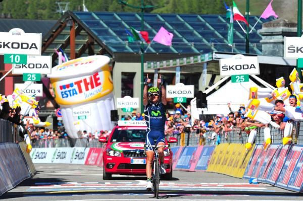 Vasili Kiryienka (Movistar Team) takes the stage win