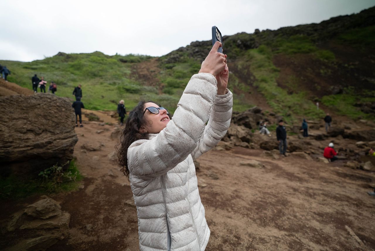 A photo from Icelandair's Really Bad Photographer competition, taken by the winner Blanche Mortemard