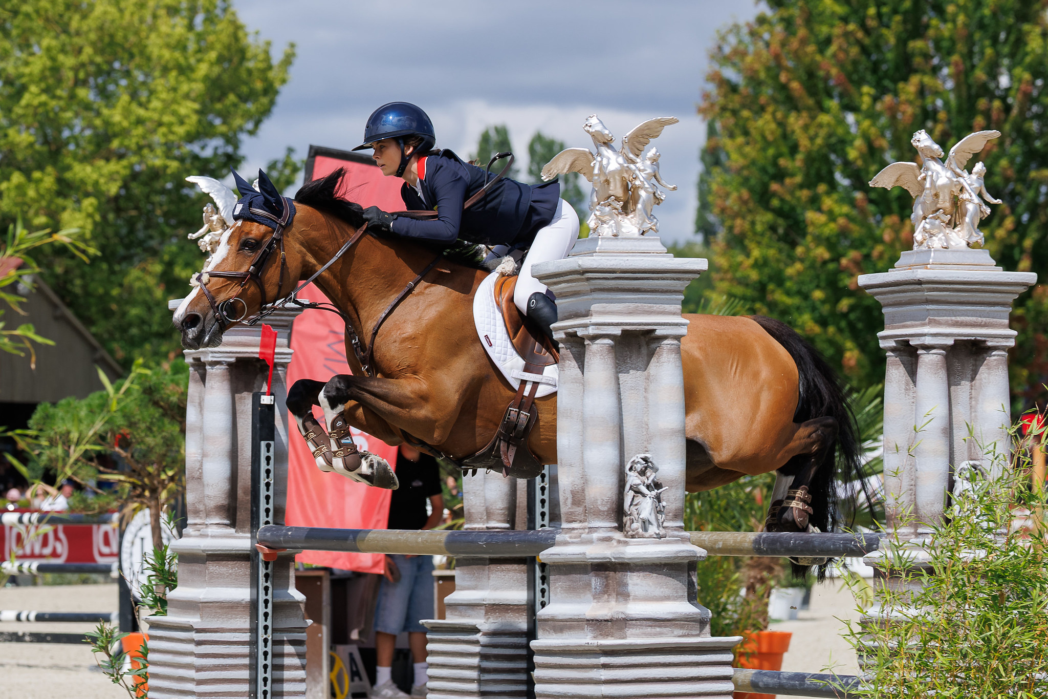 Lucia Caroline and Holly Blue win individual bronze and team gold at the 2026 pony European Championships in Le Mans, France.