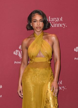 Lori Harvey arrives for the 2023 Prince's Trust Gala