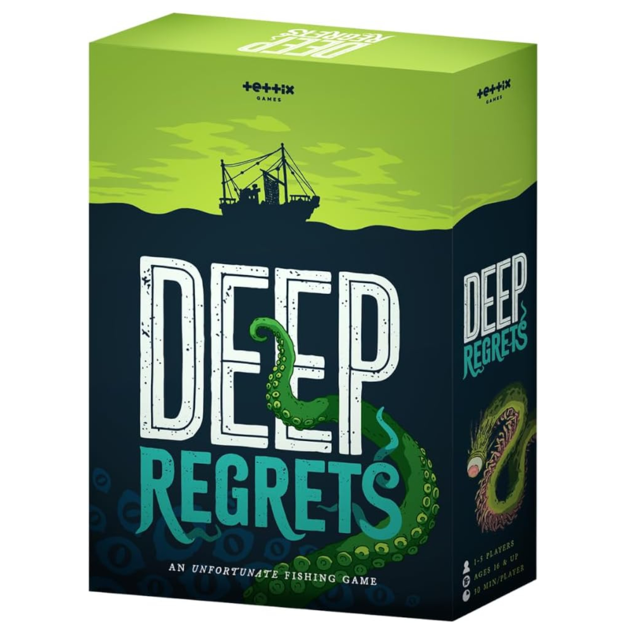 Deep Regrets box on a plain background