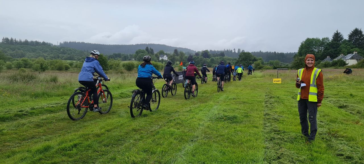 Riders set off at ParkRide