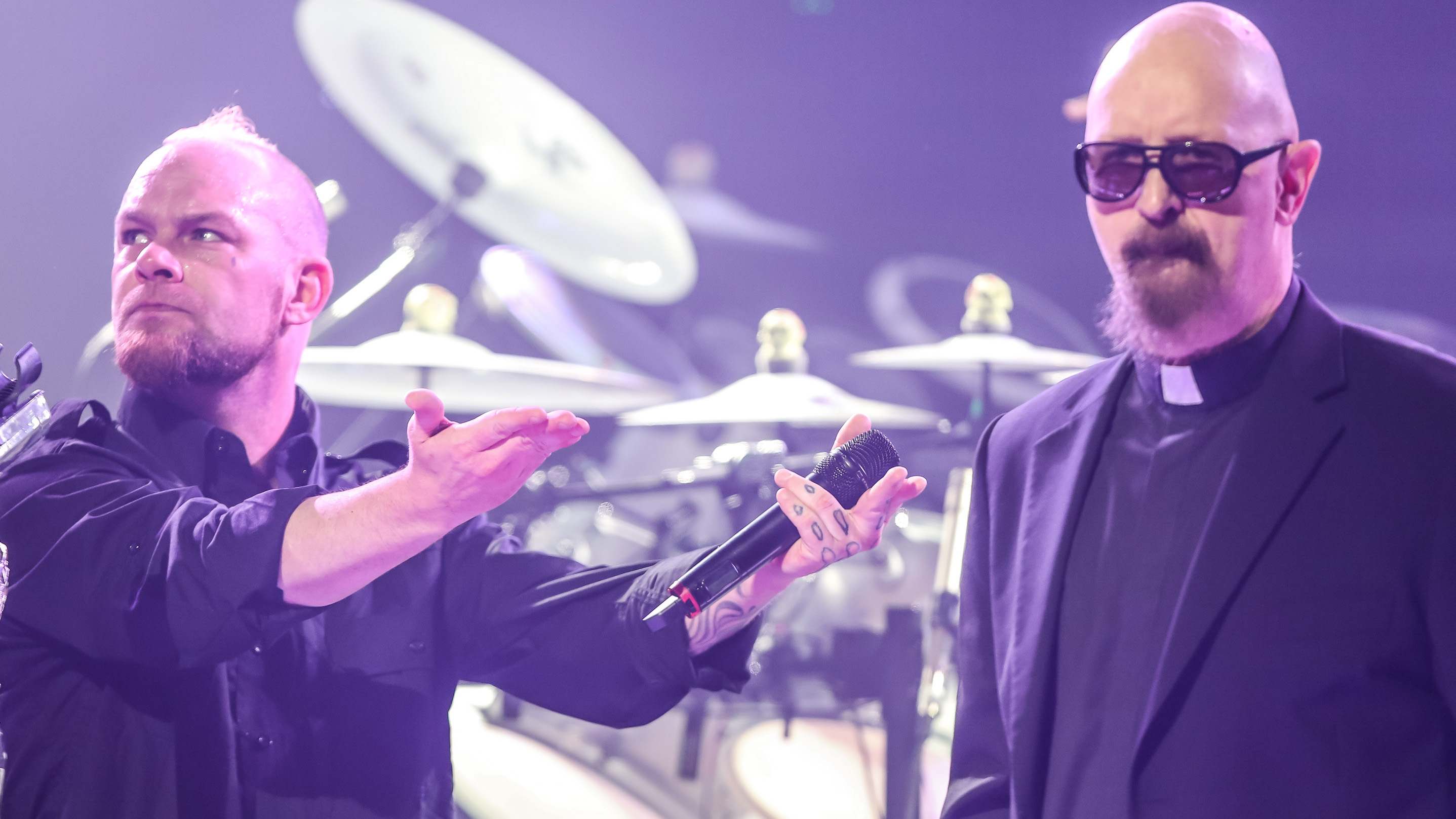 Ivan Moody and Rob Halford