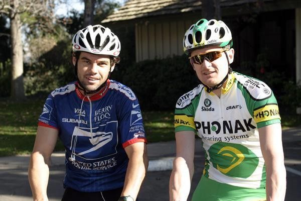 Ryan 'Ryno' Hughes a pro Motocross racer and GP rider with his pal Floyd
