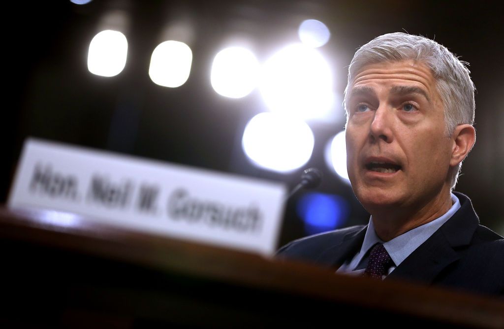 Supreme Court nominee Neil Gorsuch.