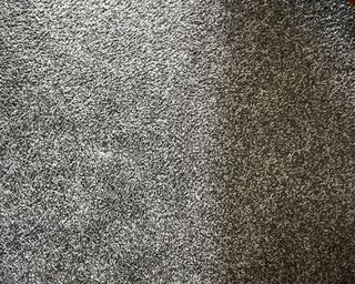 Refreshed grey carpet from using the Bissell SpotClean HydroSteam