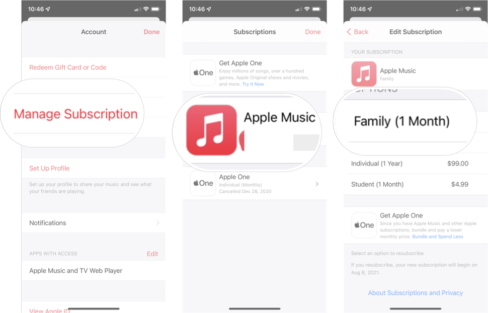 How to switch between Apple Music Individual and Family plans | iMore