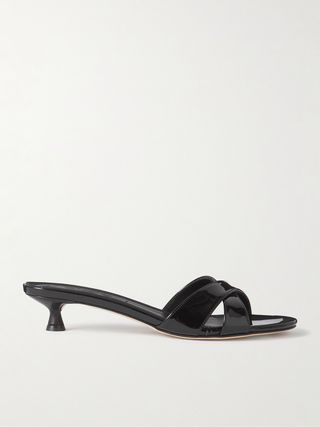 Stina patent-leather sandals