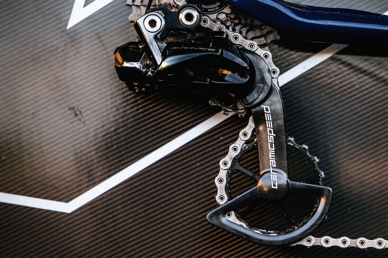 Hugh Carthy's Cannondale SuperSlice TT bike from the Giro d'Italia