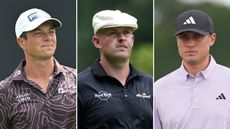 (L to R) Viktor Hovland, Harry Hall and Ludvig Aberg