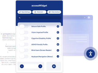 AccessiBe widget sample