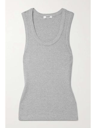 AGOLDE, Poppy Ribbed Stretch Organic Cotton and Tencel Lyocell-Blend Jersey Tank