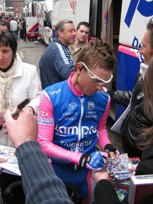 Damiano Cunego (Lampre-Farnese Vini) is a favourite for Fl&egrave;che Wallonne