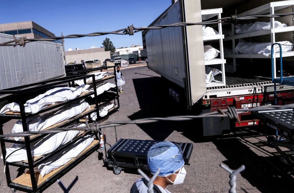 Morgue truck in El Paso