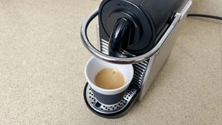 Nespresso Pixie on kitchen counter