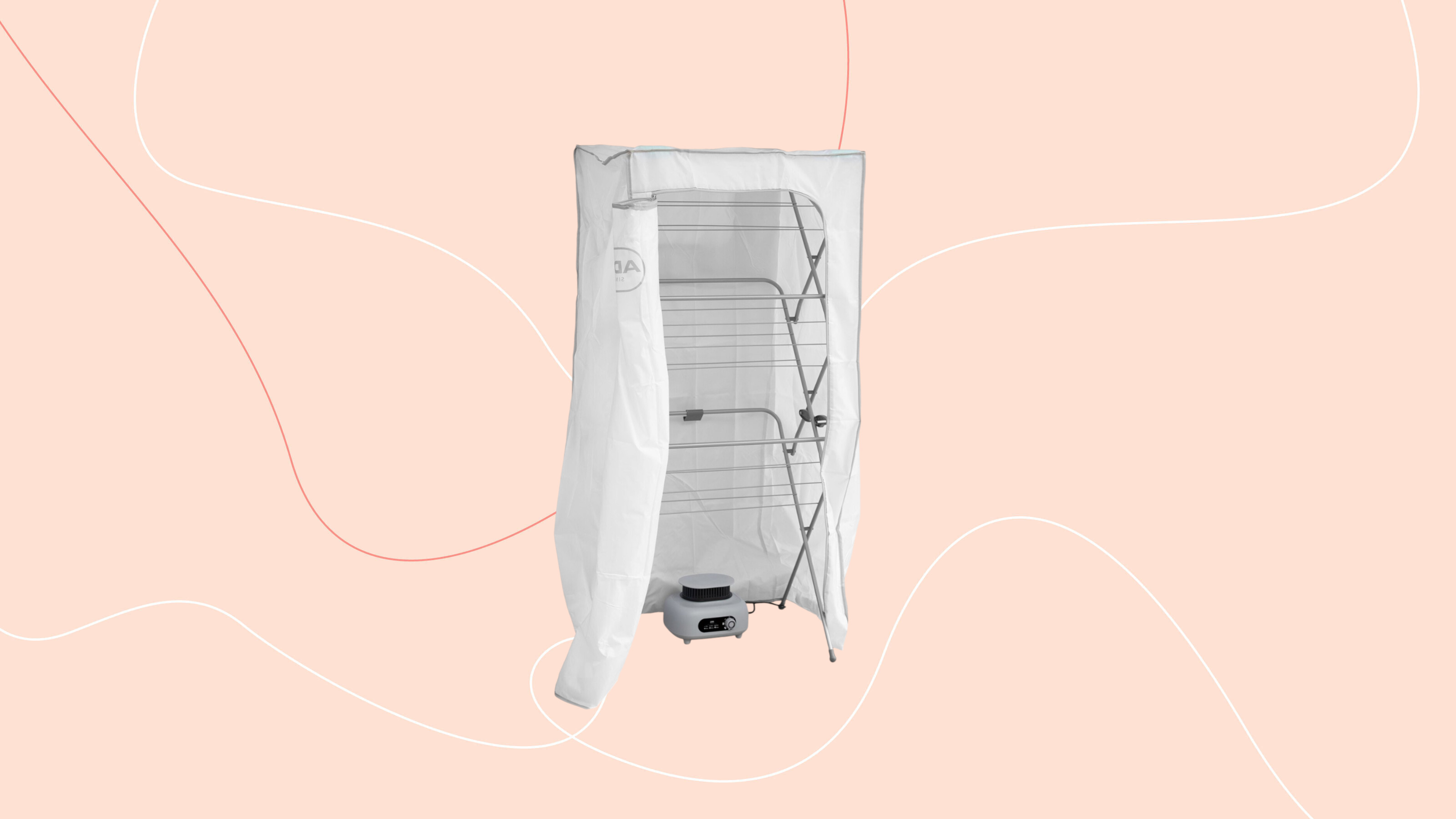 addis heat pod on a pink graphic background