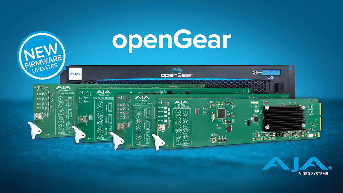 AJA Release New Firmware Update for openGear Cards | AVNetwork