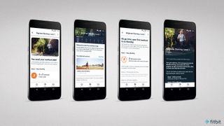 Fitbit Premium screenshots on smartphones