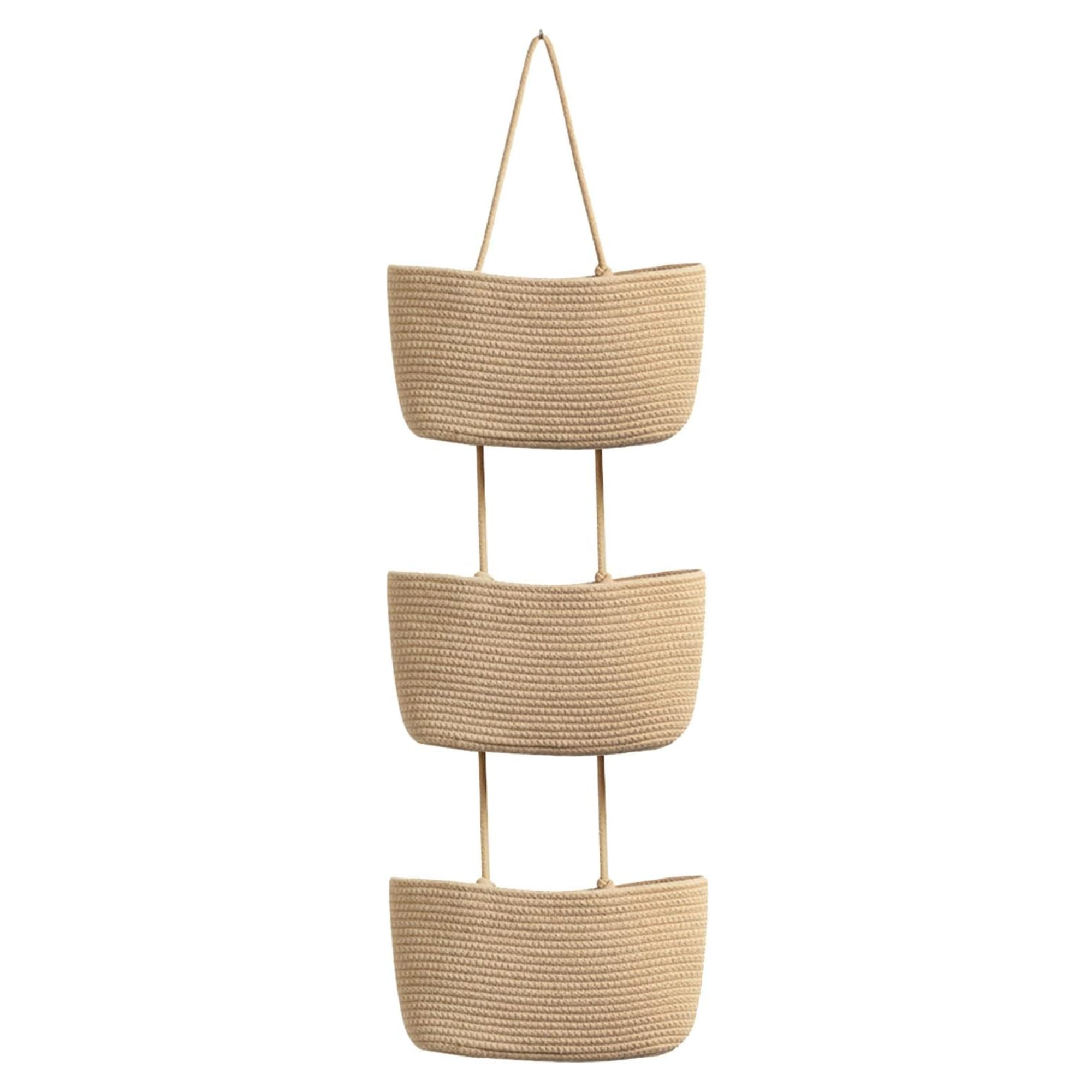 woven basket over door storage