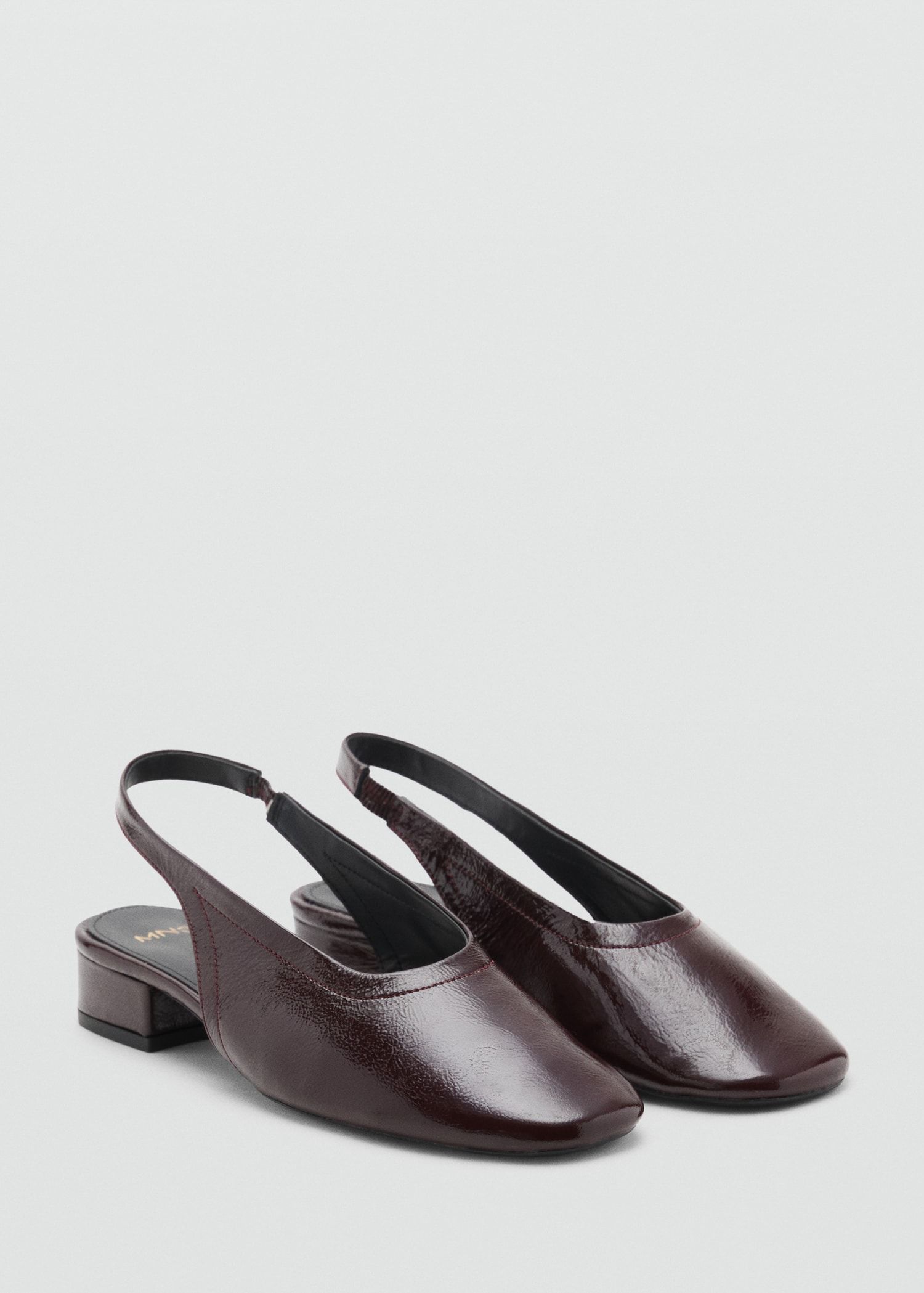 Block Heel Leather Shoes - Women | Mango Usa