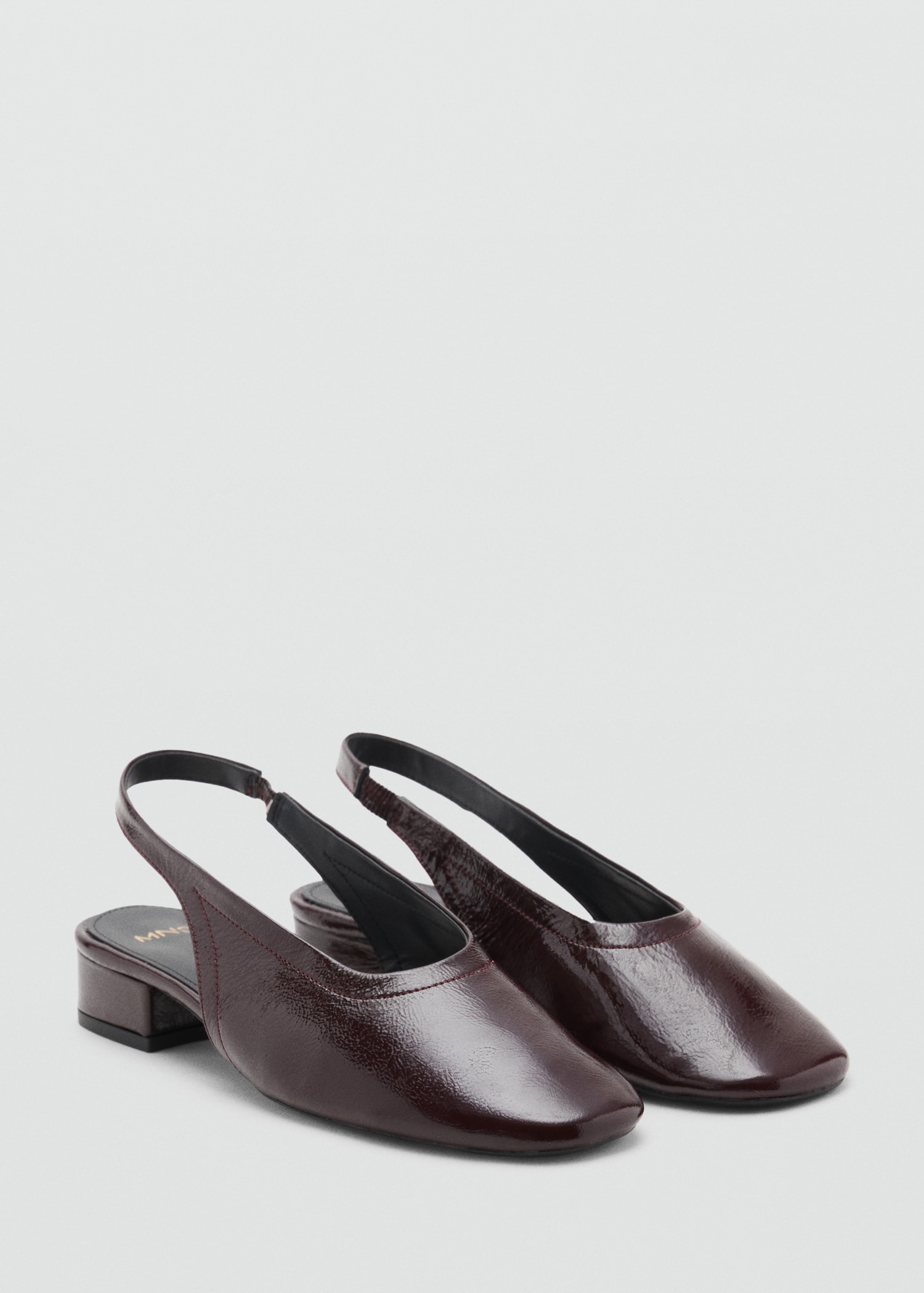 Block Heel Leather Shoes - Women | Mango Usa