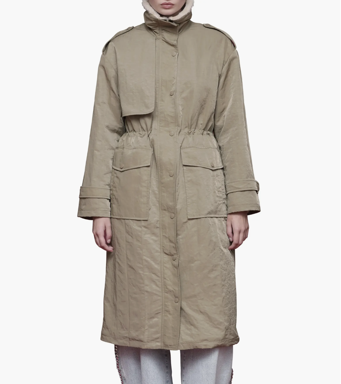 Avec Les Filles, Faux Fur Trim Water Resistant Anorak (Was $198)