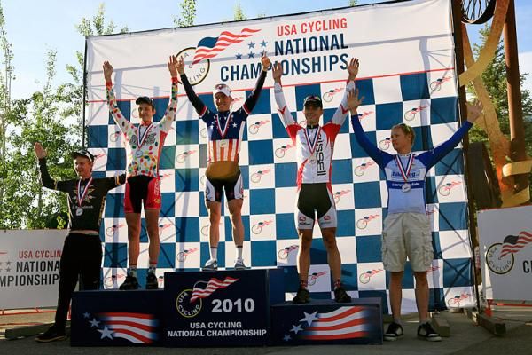 The U23 men's podium.