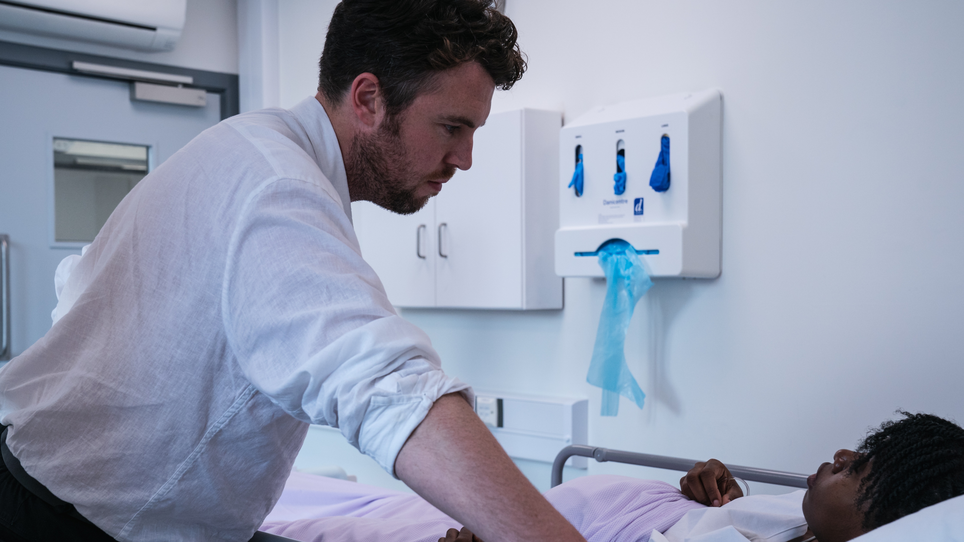 Pictured: TOM HUGHES as DR James Ford in Malpractice.