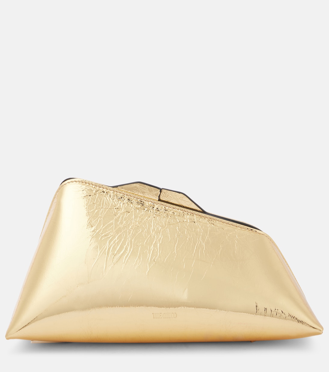 8:30pm Small Metallic Leather Clutch