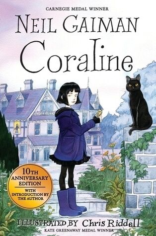 Coraline by Neil Gaiman front cover.